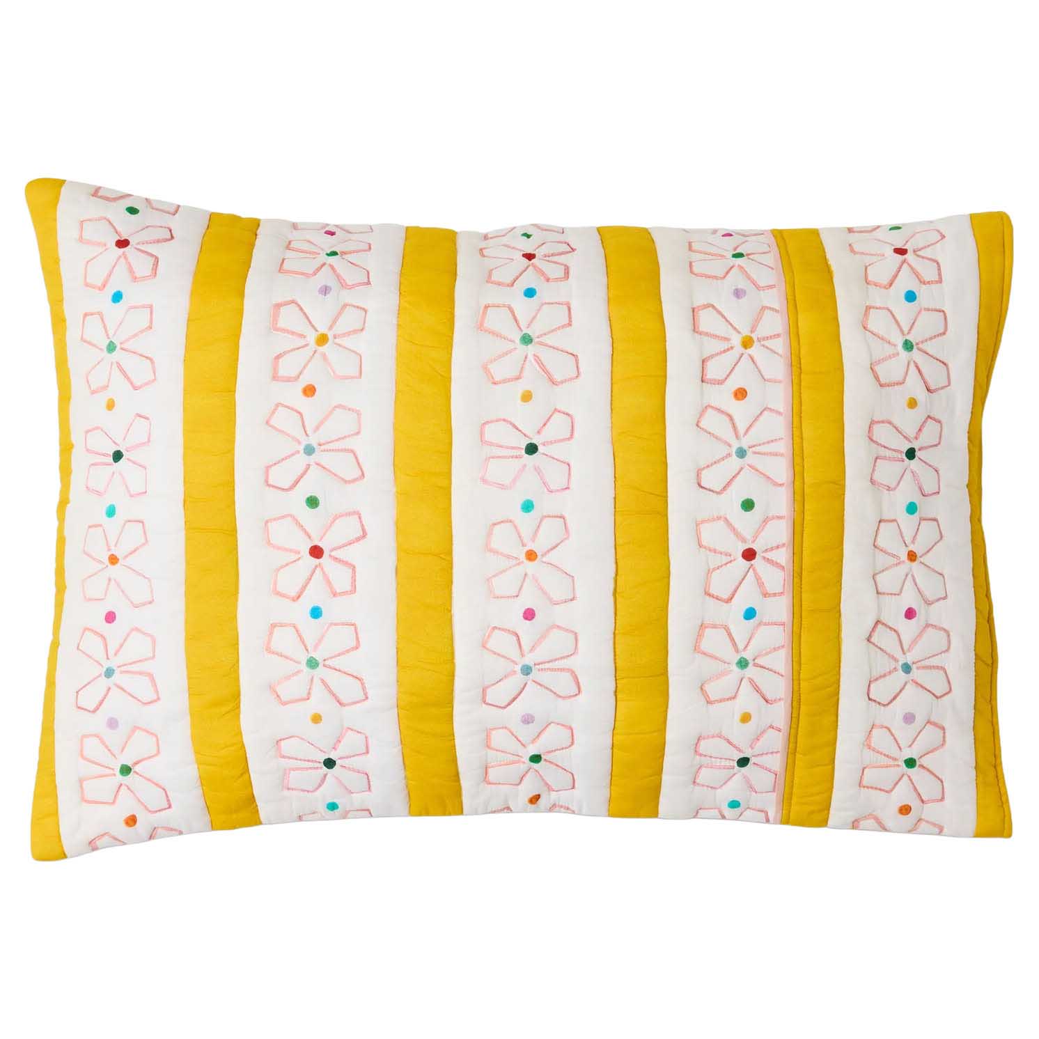 Kip&Co X Anna Spiro Daisy Chain Organic Cotton Quilted Pc 2P Std Set
